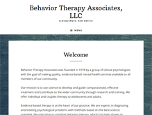 Tablet Screenshot of behaviortherapy.com